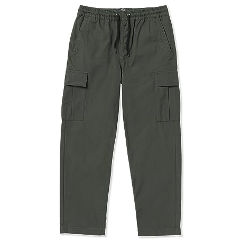 Volcom Big Boy's March Elastic Waist Cargo Pants, Graphite Grey, Large